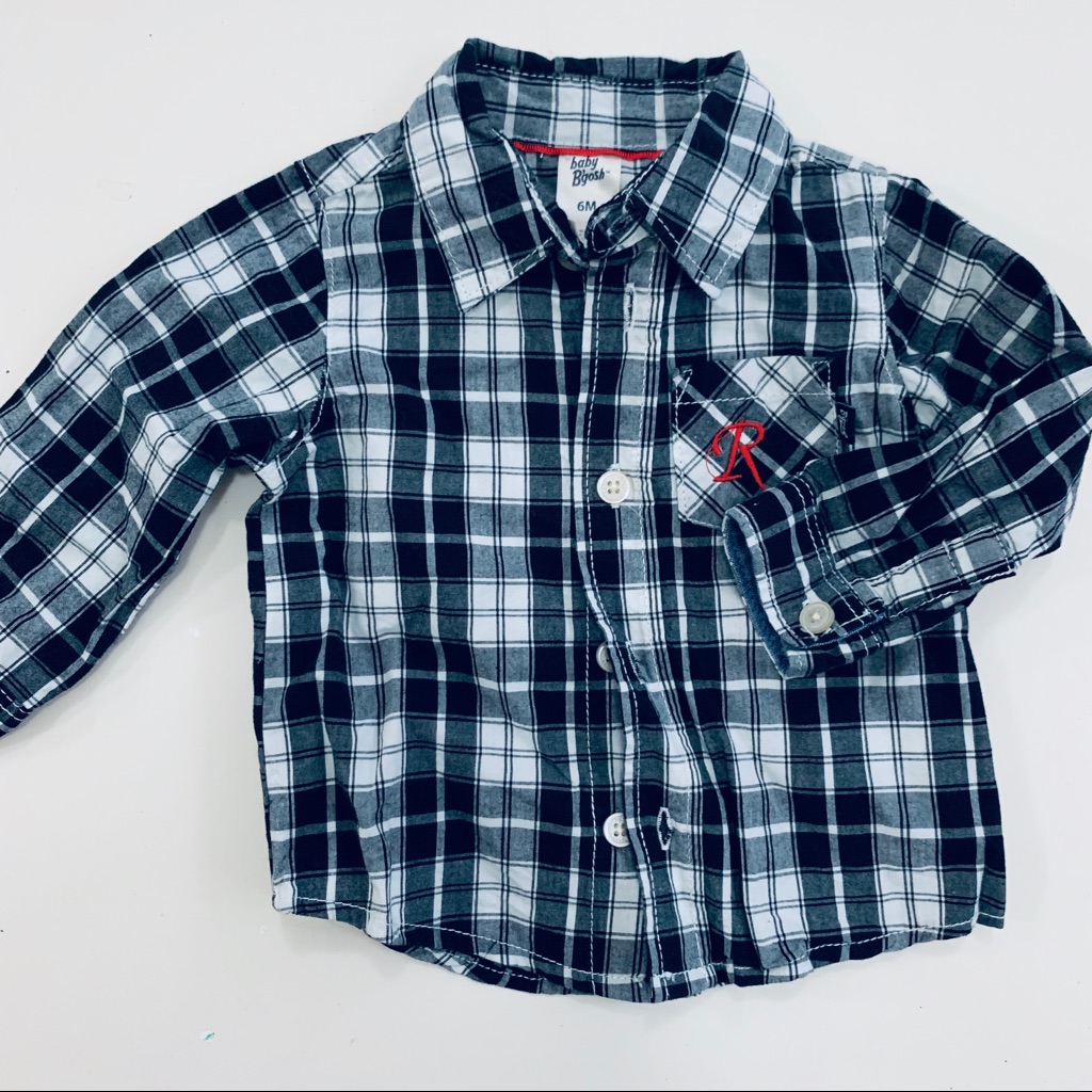 Monogrammed “R” Button Down
